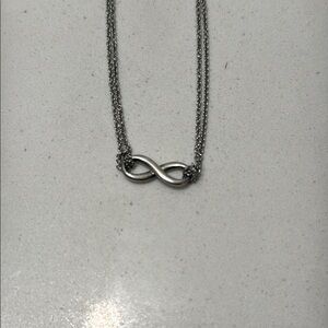 Tiffany and Co. Sterling Silver Infinity Necklace